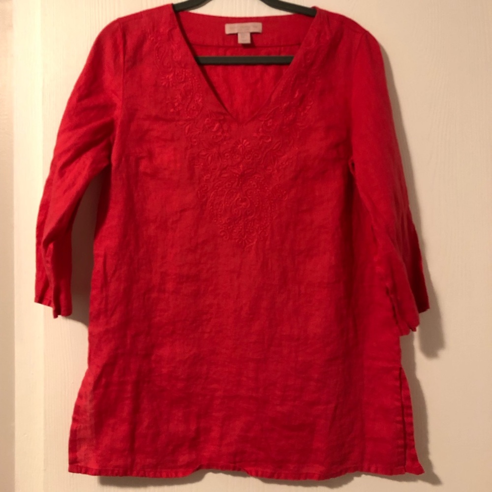 Saint Tropez West linen top